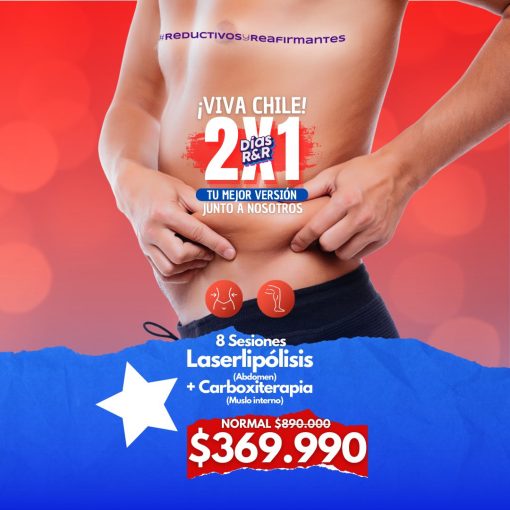 8 Sesiones Laserlipólisis  + Carboxiterapia