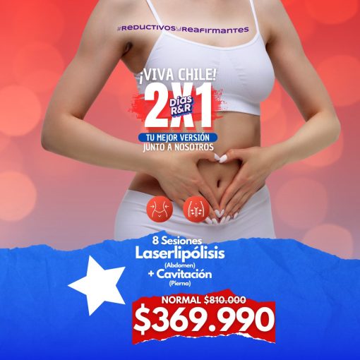 8 Sesiones Laserlipólisis  + Cavitación
