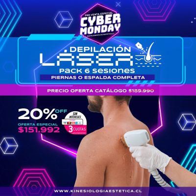 Depilación láser piernas o espalda completa