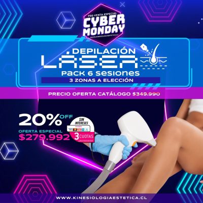 Depilación láser 3 zonas a elección