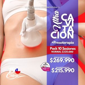 ULTRACAVITACION + PRESOTERAPIA