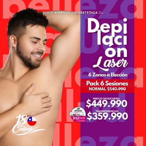 Depilación Láser 6 Zonas a Elección