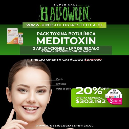 Meditoxin 2 Aplicaciones  3 Zonas + Retoque (50U)