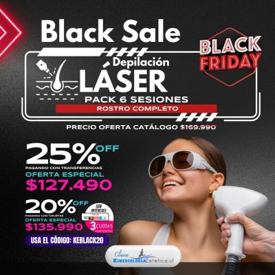 Depilación Láser Rostro Completo 6 ses.