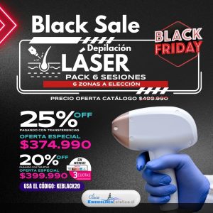 Depilación Láser 6 Zonas a Elección 6 ses.