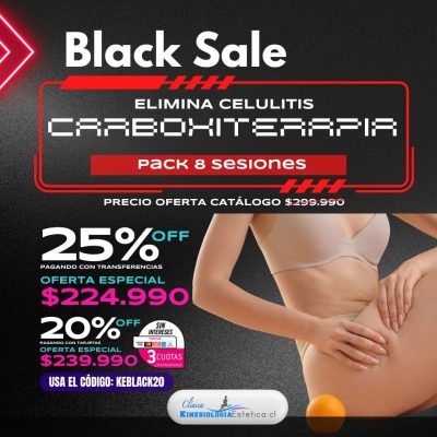 Elimina Celulitis con Carboxiterapia 8 ses.