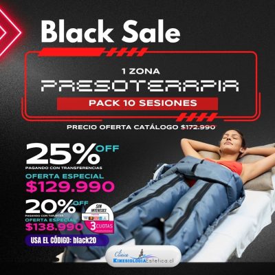 Presoterapia 1 Zona Pack 10 ses.