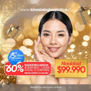 Radiofrecuencia Facial o Corporal 1 Zona 4 ses.